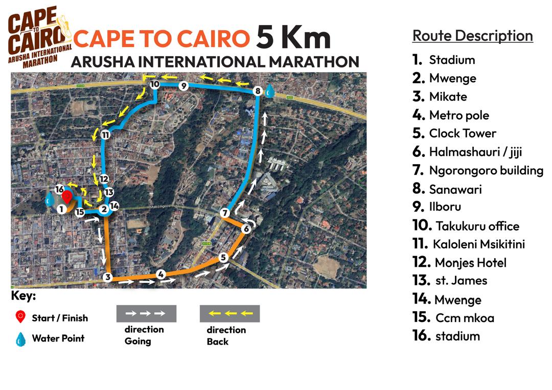 5 KM Community Run Course Map